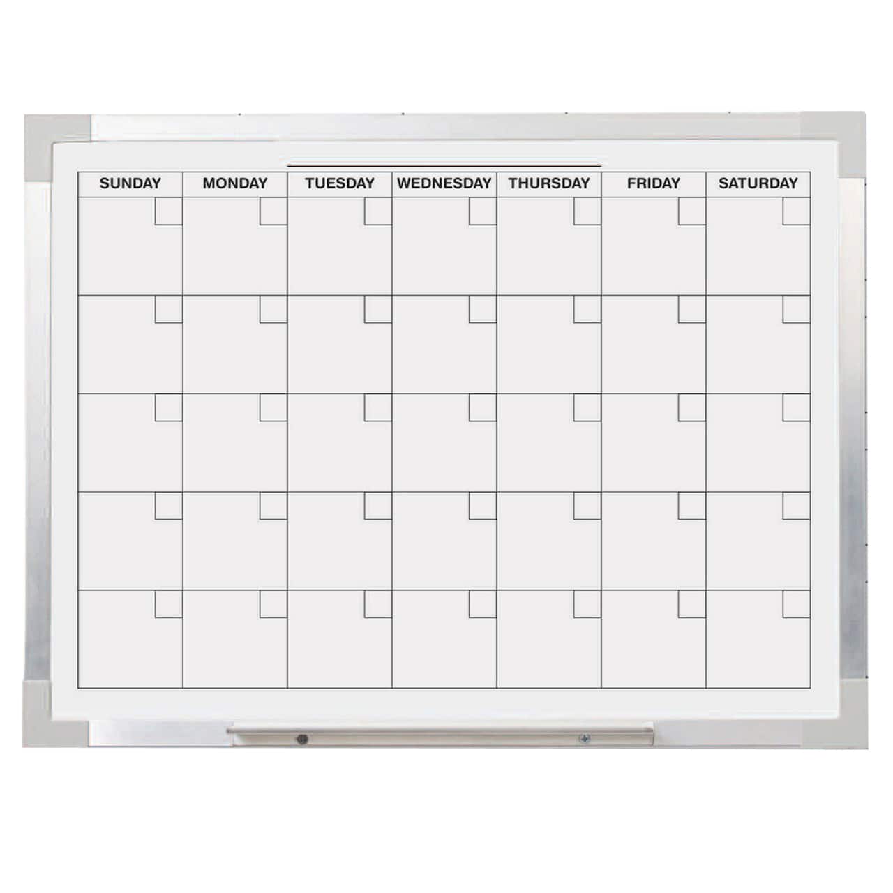 Aluminum Framed Magnetic Calendar Board, 18" x 24"